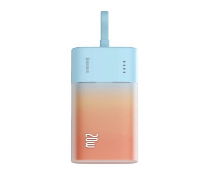 Powerbank Baseus Powerbank Popsicle 5200mAh 20W z  kablem niebiesko-pomarańcz